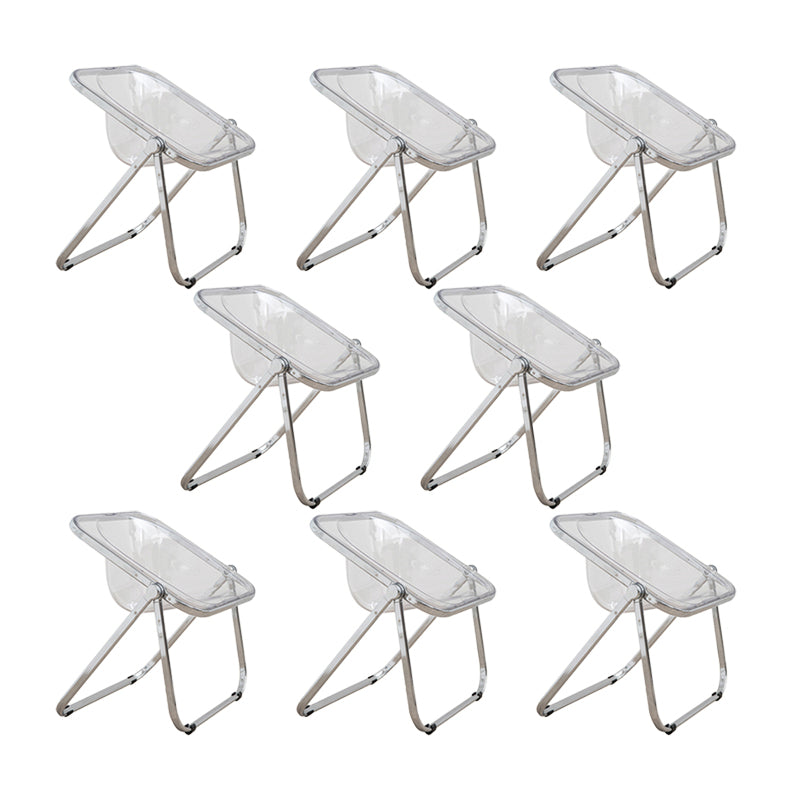 Modern Style Dining Chair Plastic Folding Side Chair for Dining Room