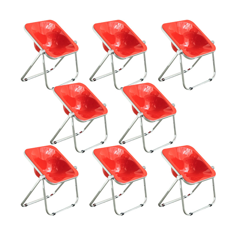 Modern Style Dining Chair Plastic Folding Side Chair for Dining Room