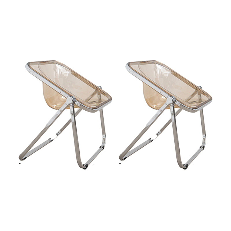 Modern Style Dining Chair Plastic Folding Side Chair for Dining Room