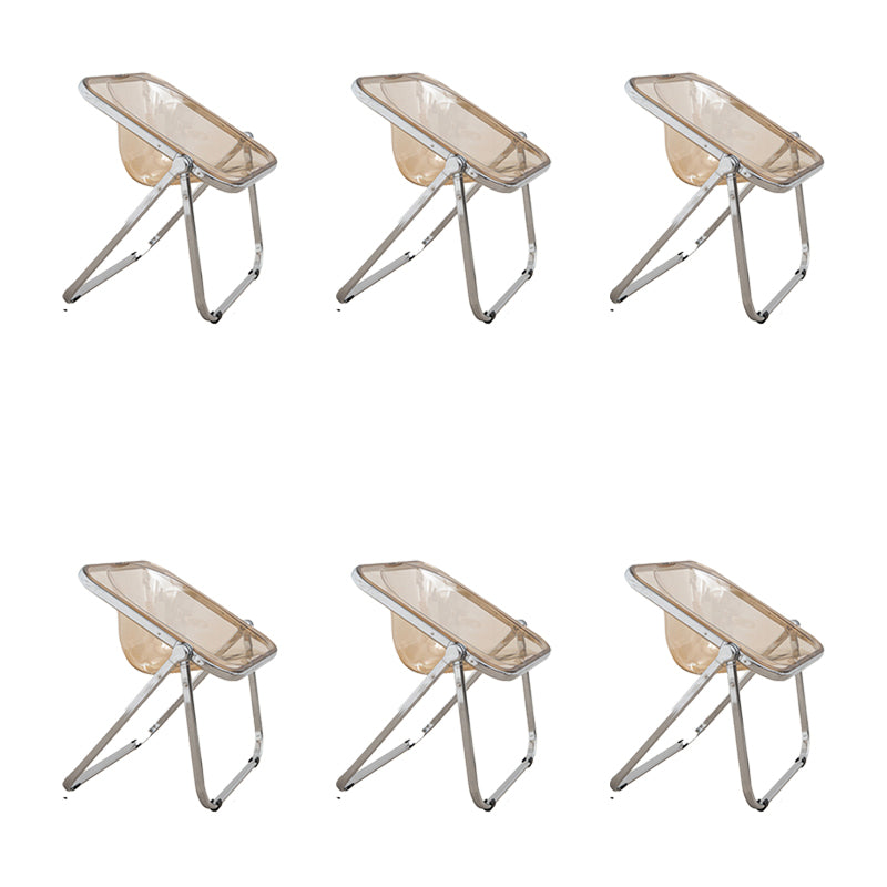 Modern Style Dining Chair Plastic Folding Side Chair for Dining Room