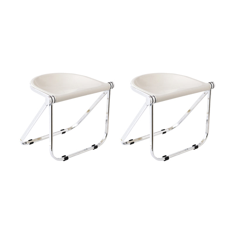 Modern Style Dining Chair Plastic Folding Side Chair for Dining Room