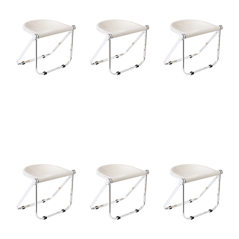 Modern Style Dining Chair Plastic Folding Side Chair for Dining Room