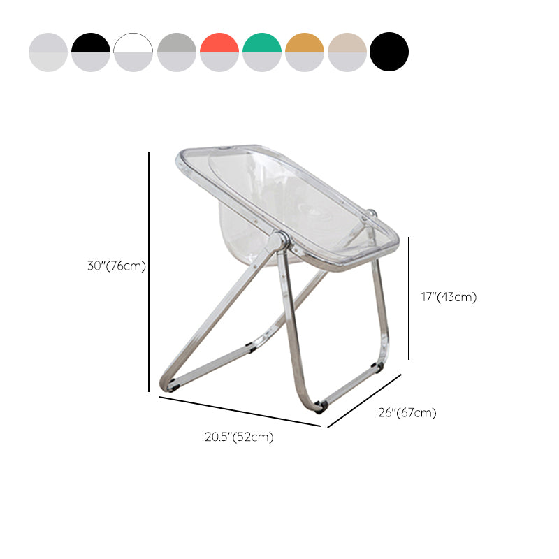 Modern Style Dining Chair Plastic Folding Side Chair for Dining Room