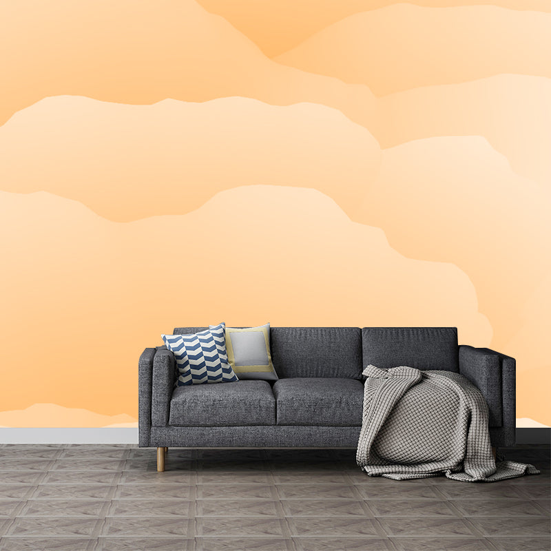 Mildew Resistant Abstract Style Mural Illustration Sitting Room Wall Mural