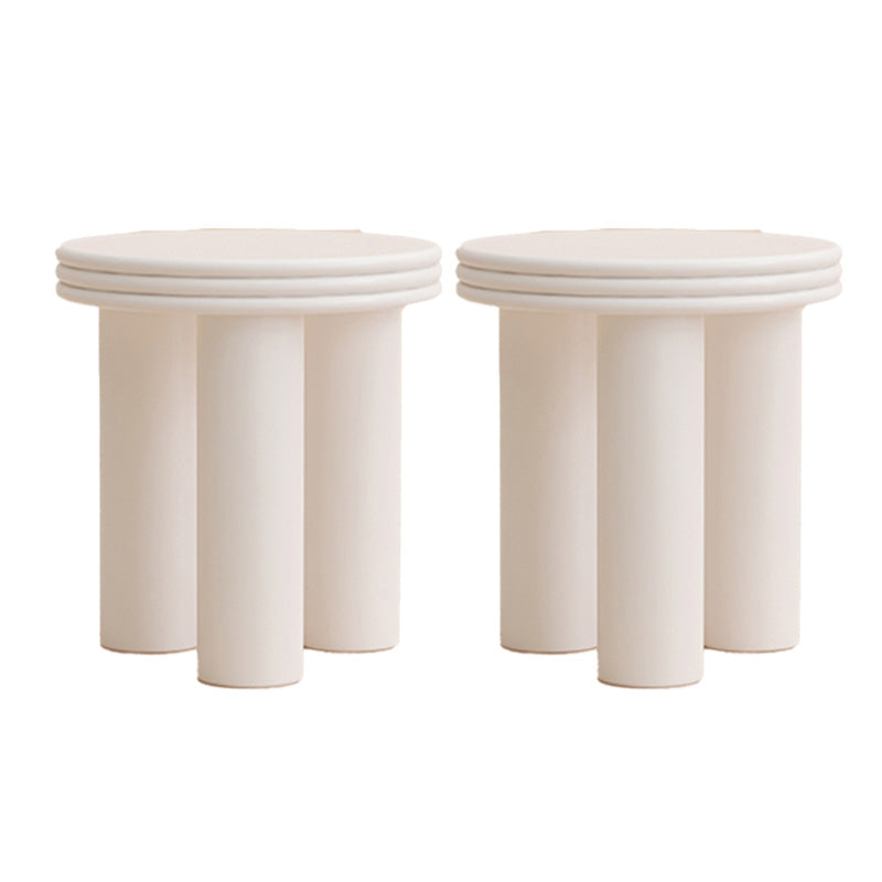 Modern Round Side Table 3 Legs End Table with Round Wood Top