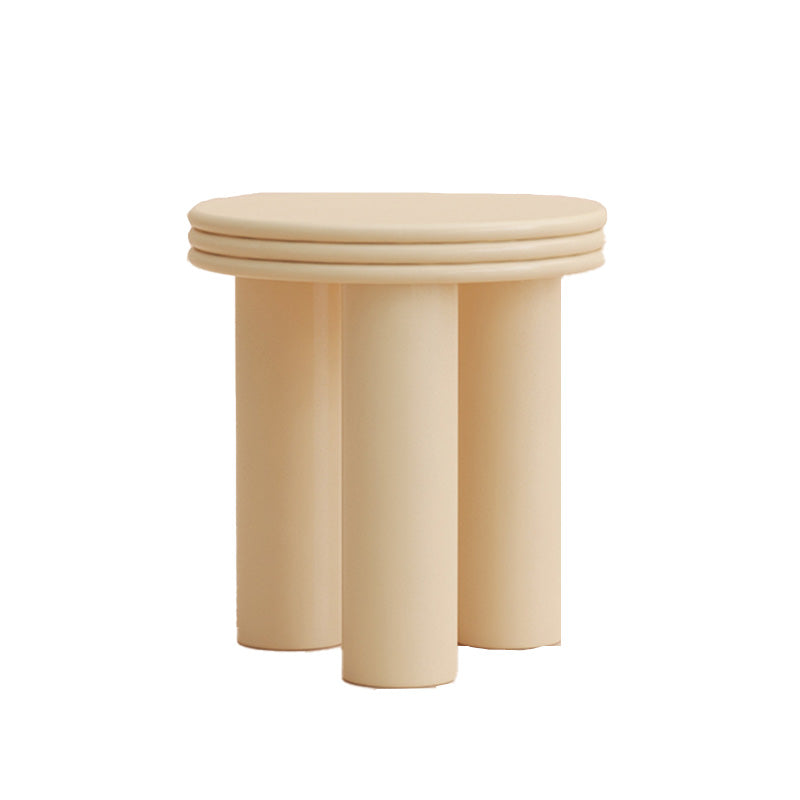 Modern Round Side Table 3 Legs End Table with Round Wood Top