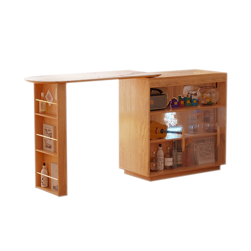 Modern Style Stone Rectangle Bar Stool Table Table for Living Room