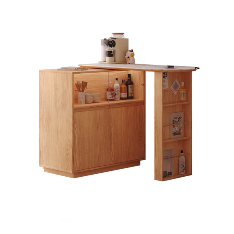 Modern Style Stone Rectangle Bar Stool Table Table for Living Room