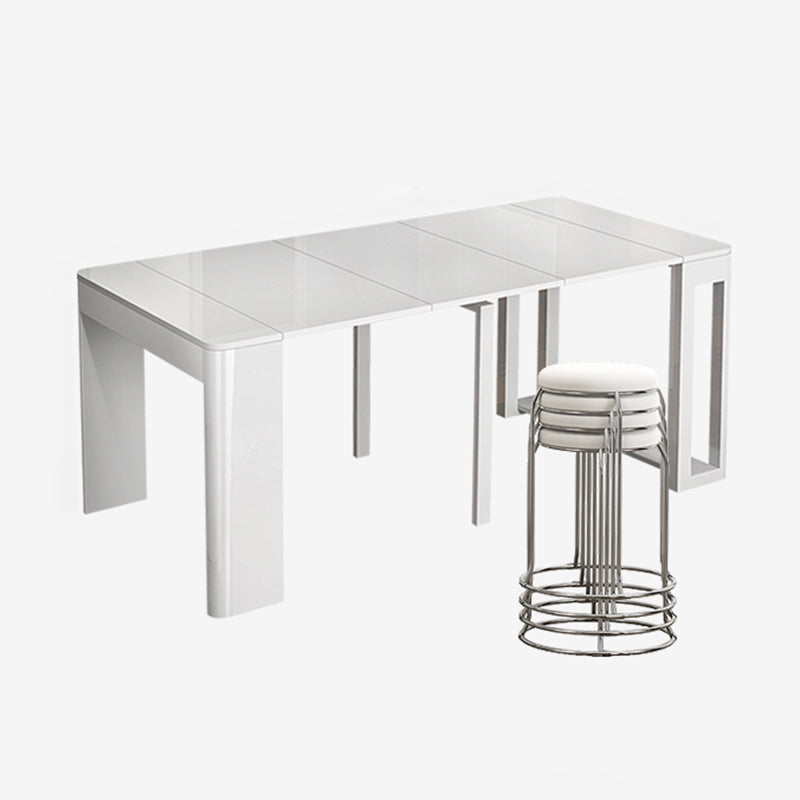 5/7/9 Pcs Contemporary Rectangle Shape Dinette Table with Armless Chair