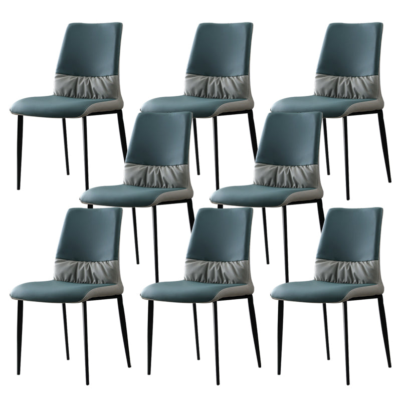 Nordic Armrest Backrest Cushion Chair with Metal Legs for Dining Room