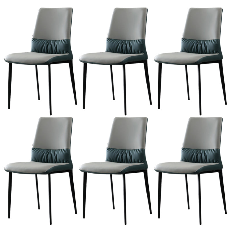 Nordic Armrest Backrest Cushion Chair with Metal Legs for Dining Room