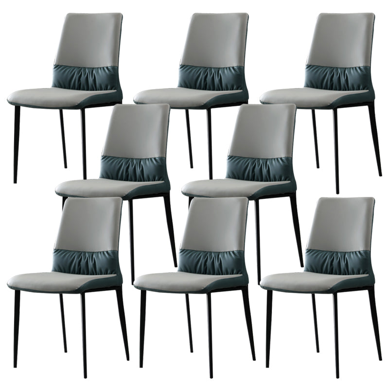 Nordic Armrest Backrest Cushion Chair with Metal Legs for Dining Room