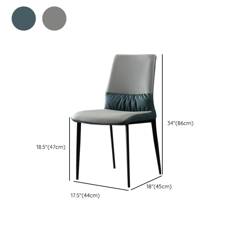 Nordic Armrest Backrest Cushion Chair with Metal Legs for Dining Room