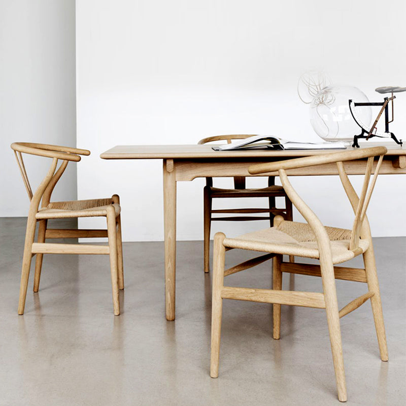 Solid Wood Frame Dining Arm Chair Modern Indoor Chair for Dining Room