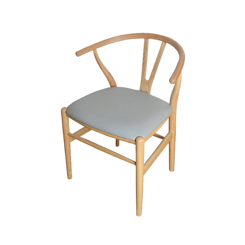Solid Wood Frame Dining Arm Chair Modern Indoor Chair for Dining Room