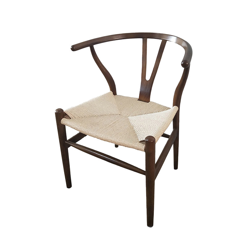 Solid Wood Frame Dining Arm Chair Modern Indoor Chair for Dining Room