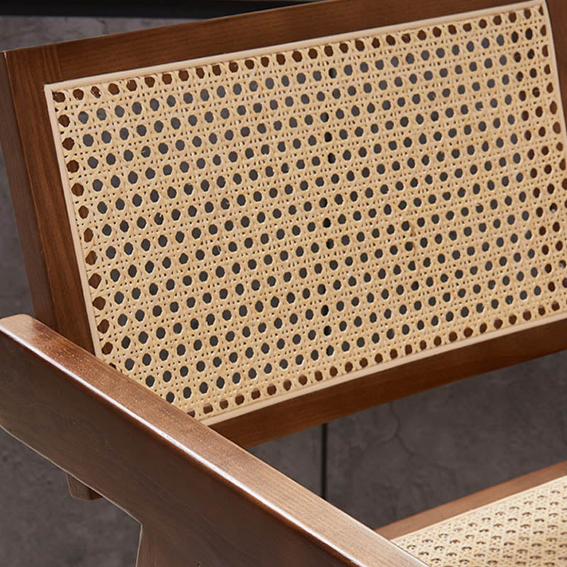 Contemporary 43.3-inch Armed Bar Stools with Solid Wood Base