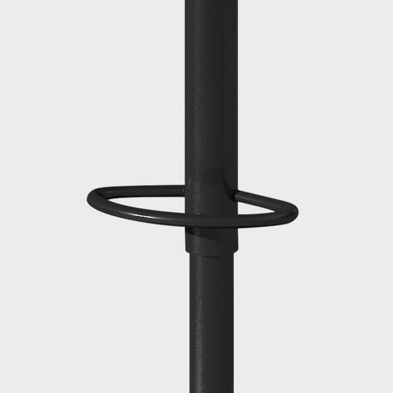 Saddle Seat Adjustable Height Swivel Armless Bar Stool with Footrest