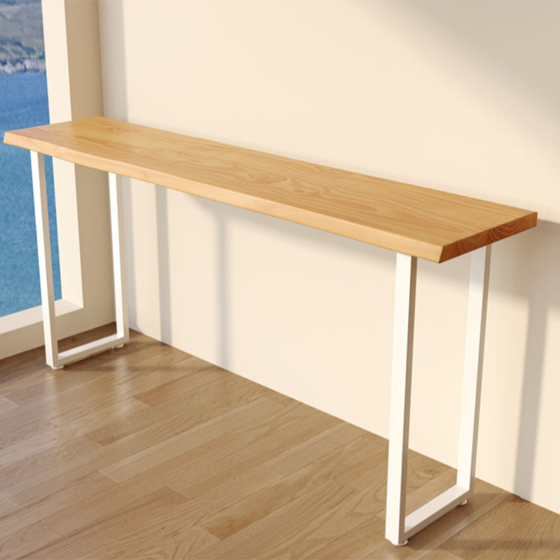 Contemporary Solid Wood Rectangle Bar Wine Table for Living Room