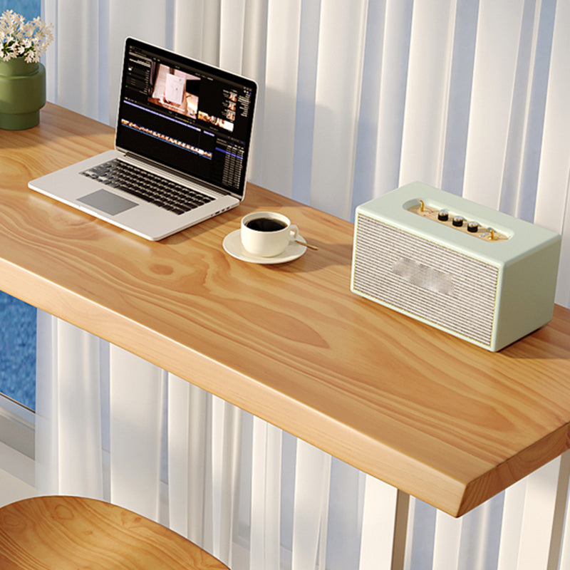 Contemporary Solid Wood Rectangle Bar Wine Table for Living Room