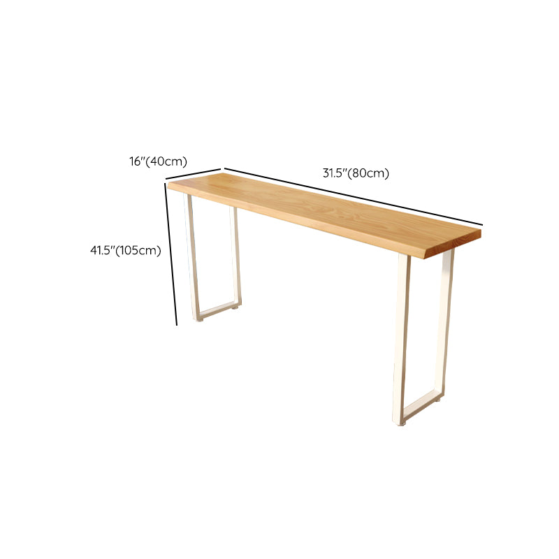Contemporary Solid Wood Rectangle Bar Wine Table for Living Room