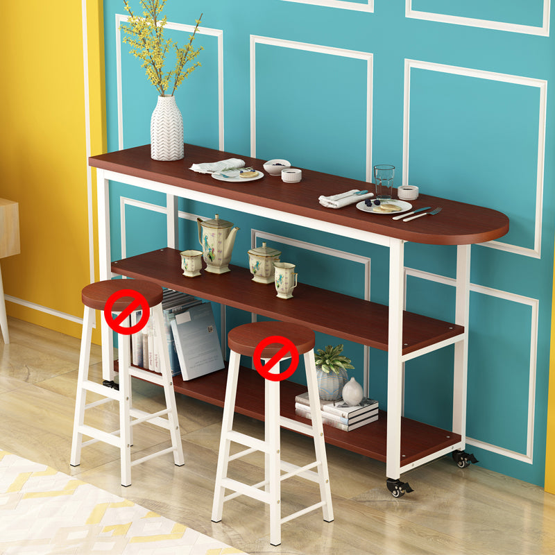 Modem & Contemporary Wood Specialty Bar Wine Table for Living Room