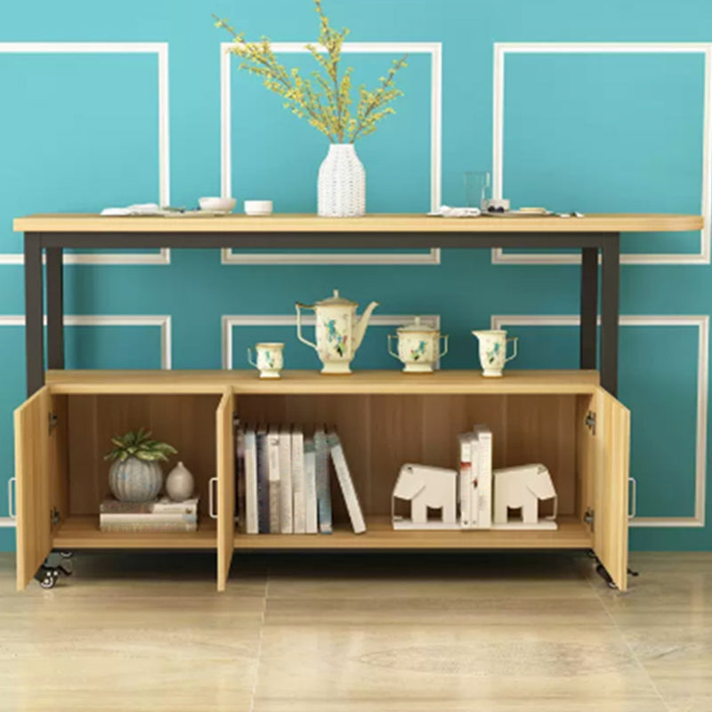 Modem & Contemporary Wood Specialty Bar Wine Table for Living Room