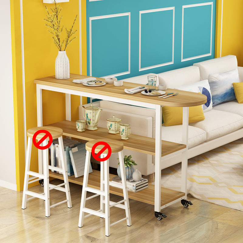 Modem & Contemporary Wood Specialty Bar Wine Table for Living Room