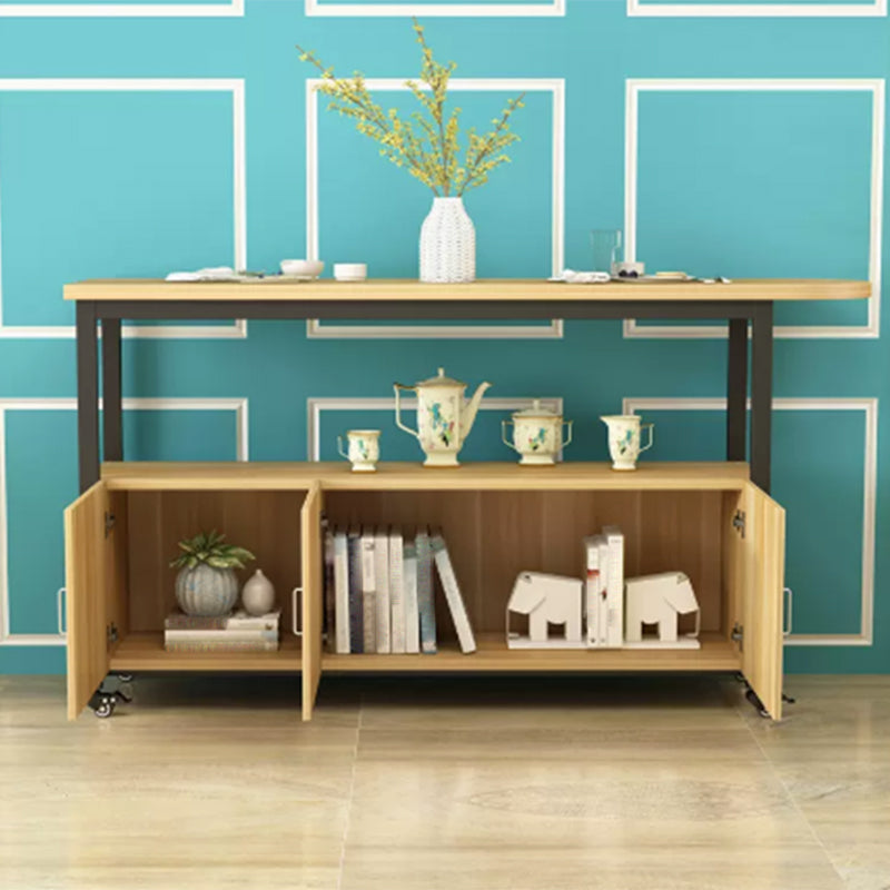 Modem & Contemporary Wood Specialty Bar Wine Table for Living Room