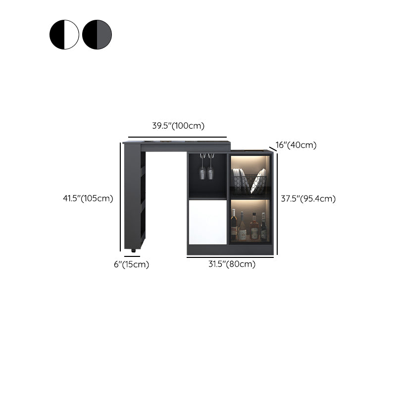 Contemporary Style Rectangle Wood Bar Height Table for Living Room