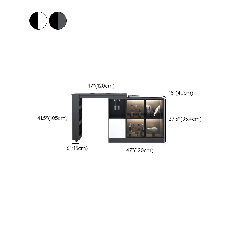 Contemporary Style Rectangle Wood Bar Height Table for Living Room