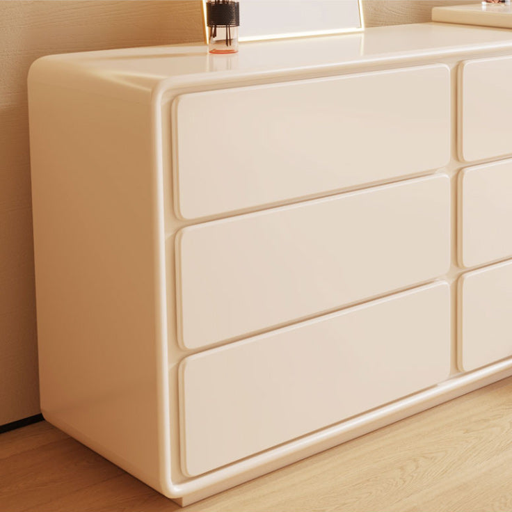 Contemporary with Drawer Cream Lighted Mirror Wooden Make-up Vanity