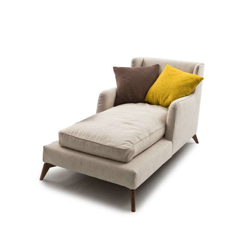 Upholstered Chaise Lounge Couch Micro-Fabric Chaise Lounge Chair Scandinavian Chaise
