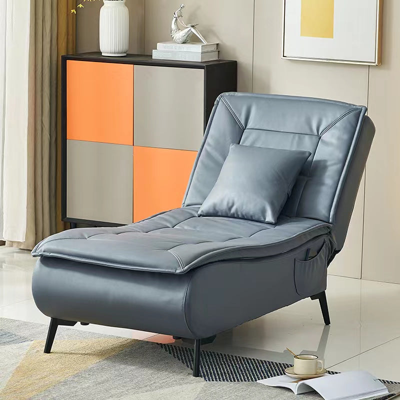 Modern Cushioned Chaise Lounge Armless Chaise for Living Room Adjustable Chaise