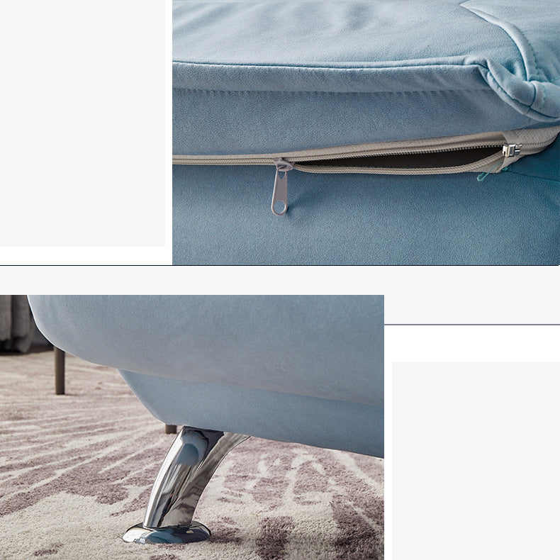 Modern Cushioned Chaise Lounge Armless Chaise for Living Room Adjustable Chaise