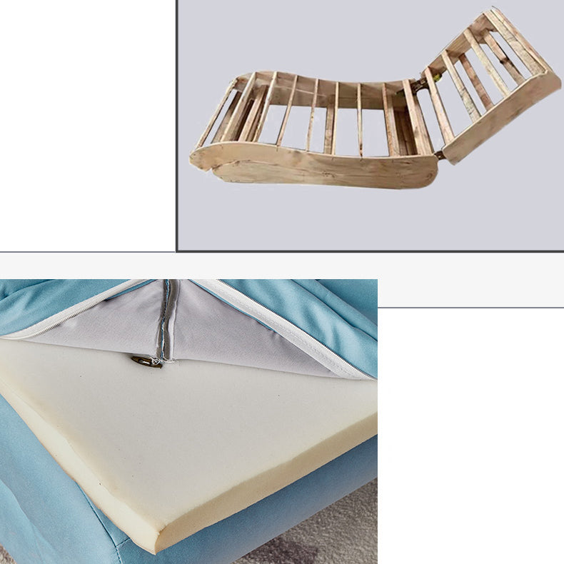 Modern Cushioned Chaise Lounge Armless Chaise for Living Room Adjustable Chaise