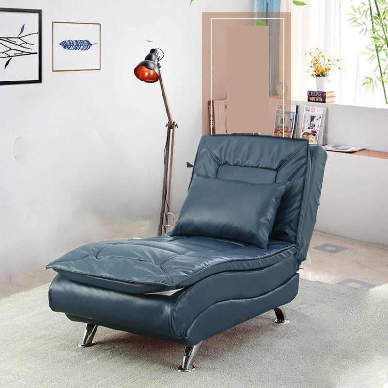 Modern Cushioned Chaise Lounge Armless Chaise for Living Room Adjustable Chaise