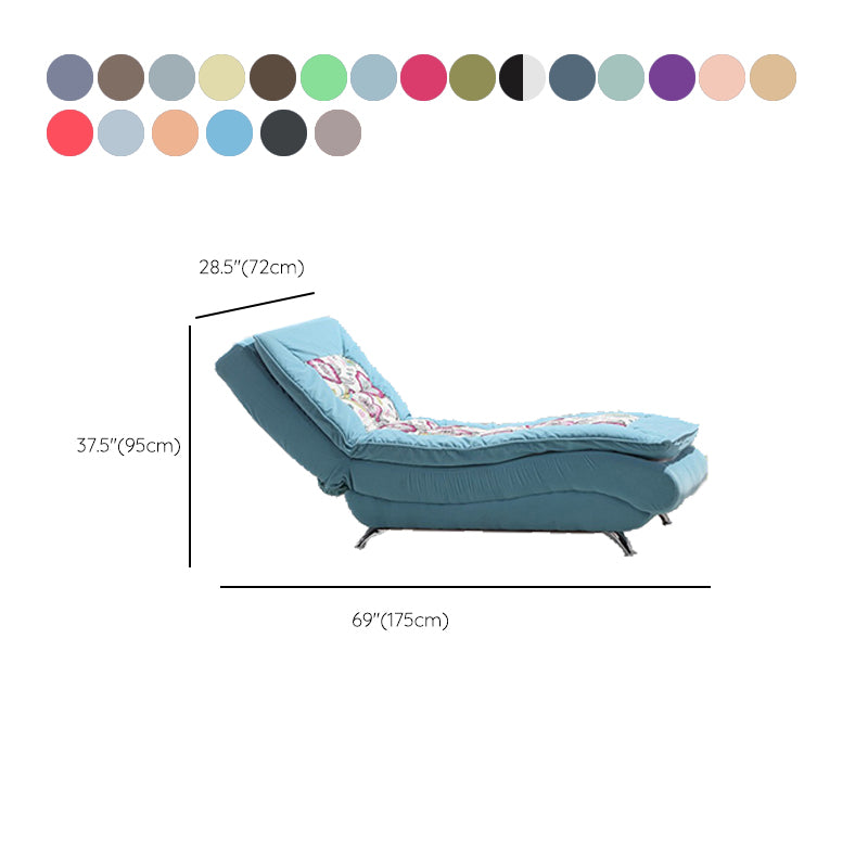 Modern Cushioned Chaise Lounge Armless Chaise for Living Room Adjustable Chaise