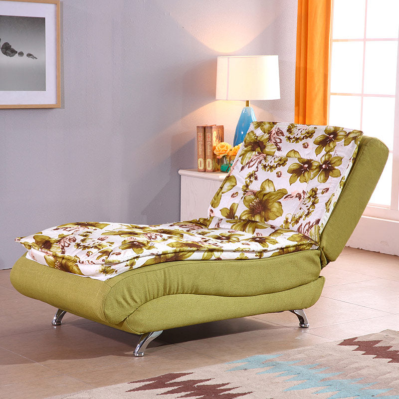 Adjustable Chaise Lounge Chair for Living Room with Metal Base