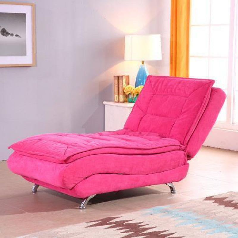 Modern Chaise Adjustable Chaise Lounge Chair for Living Room with Metal Base