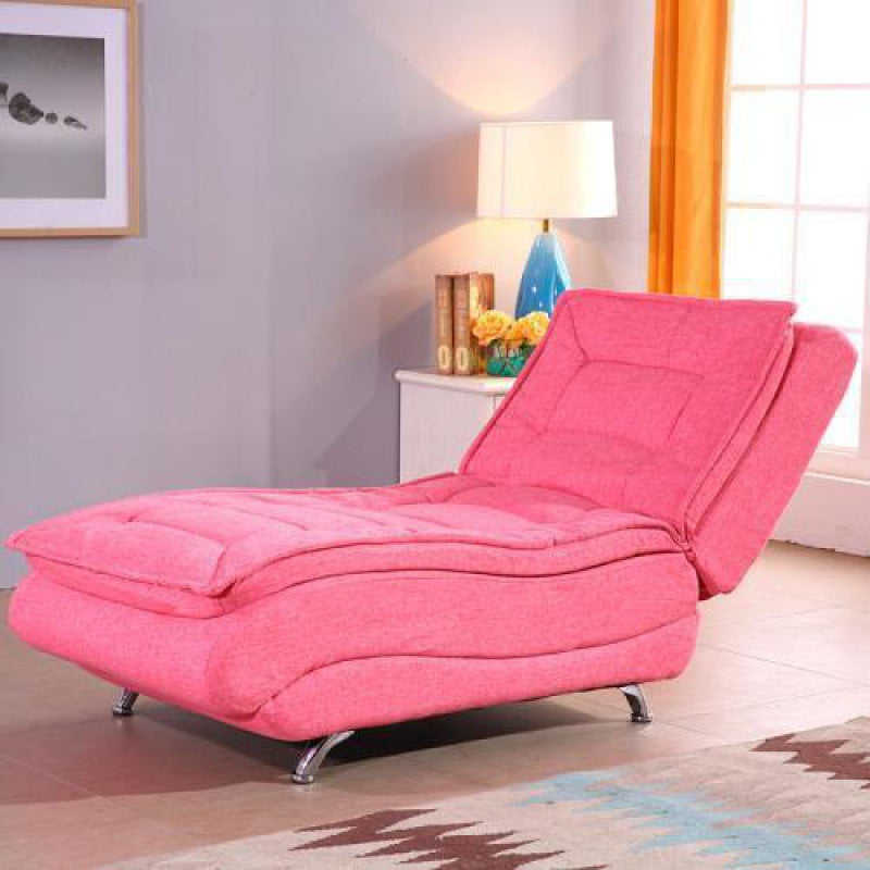 Modern Chaise Adjustable Chaise Lounge Chair for Living Room with Metal Base