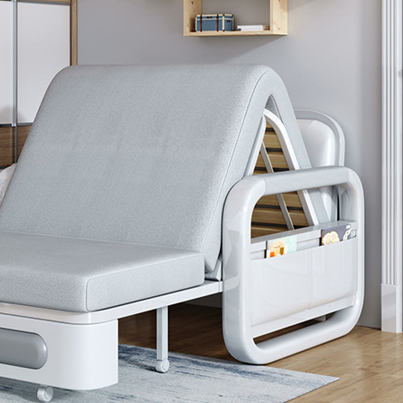 Scandinavian Sofa Bed, Faux Leather Futon And Mattress with Storage