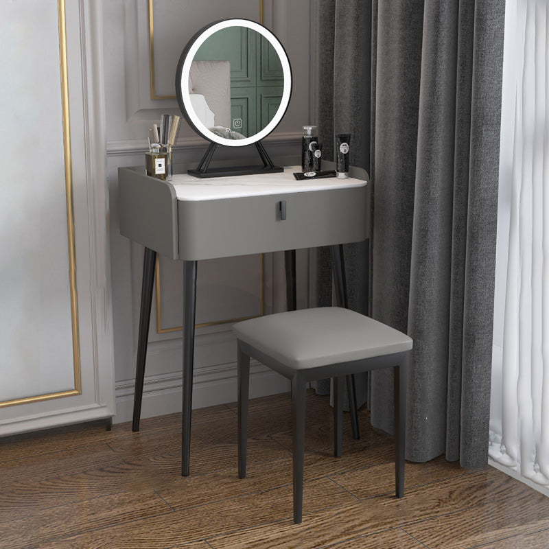 15" Wide Contemporary Make-up Vanity Mirror Dressing Table with Drawer