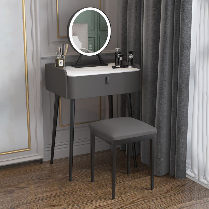 15" Wide Contemporary Make-up Vanity Mirror Dressing Table with Drawer