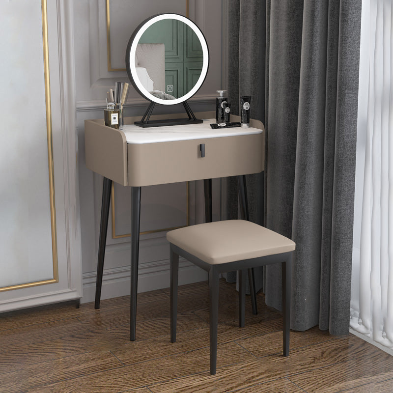 15" Wide Contemporary Make-up Vanity Mirror Dressing Table with Drawer