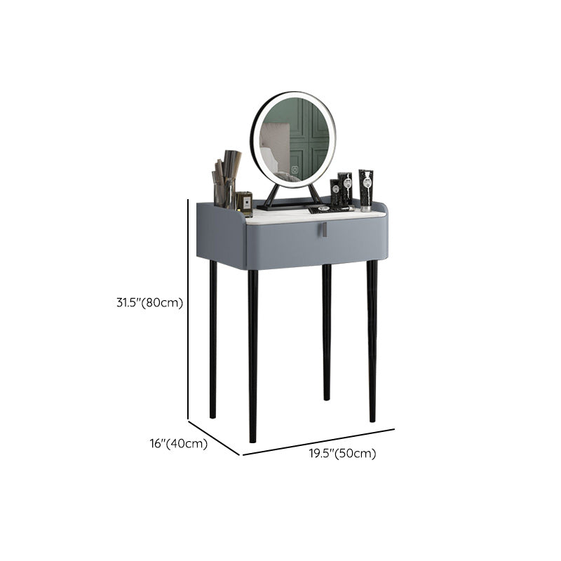 15" Wide Contemporary Make-up Vanity Mirror Dressing Table with Drawer