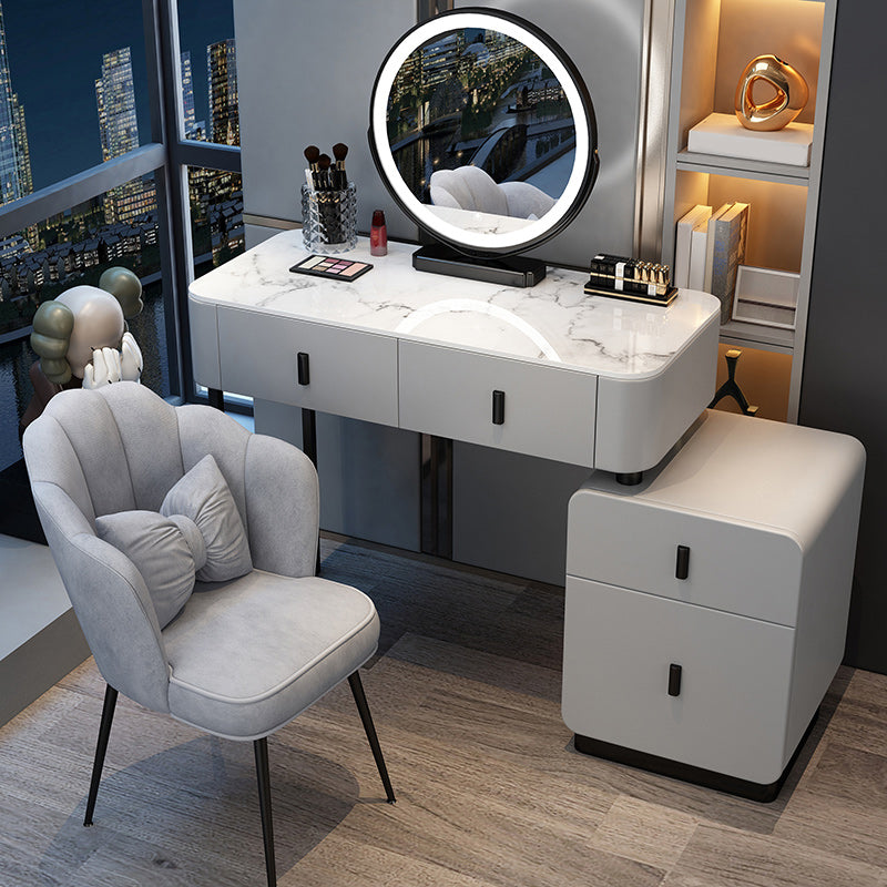 Contemporary Bedroom Vanity Dressing Table Wooden Makeup Vanity Desk with Drawer