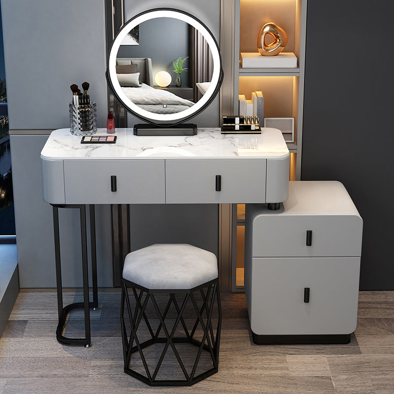 Contemporary Bedroom Vanity Dressing Table Wooden Makeup Vanity Desk with Drawer
