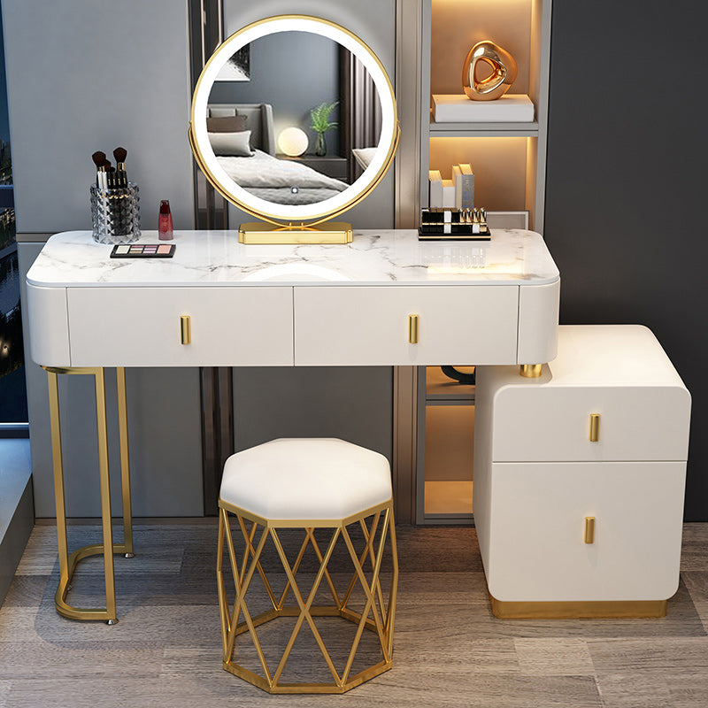 Contemporary Bedroom Vanity Dressing Table Wooden Makeup Vanity Desk with Drawer