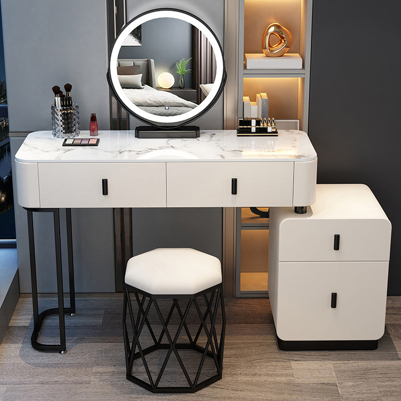 Contemporary Bedroom Vanity Dressing Table Wooden Makeup Vanity Desk with Drawer